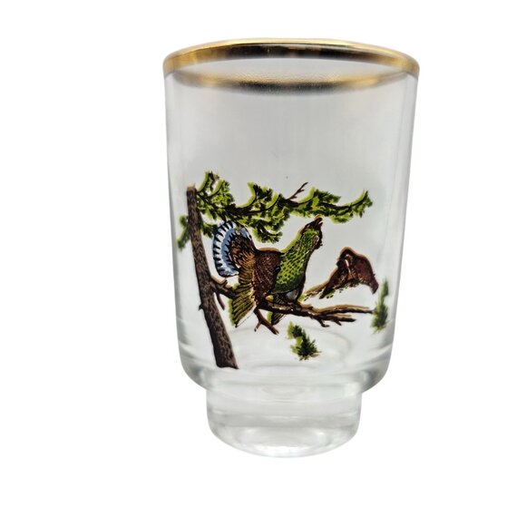 Vintage Ruhrglas Wildlife Shot Glasses Set Of 6 With Gold Rim Wildlife - Picture 4 of 12